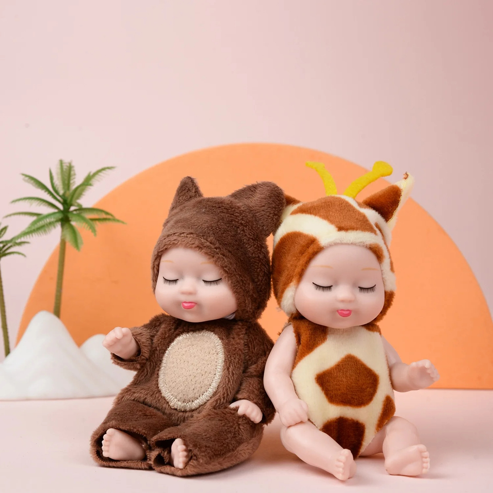 AliExpress 6Pcs Reborn Doll Kit Toy Simulation Princess Dolls Toy Mini Cute Sleeping Baby with Clothes Accessories Birthday Gift for Kids, view 6
