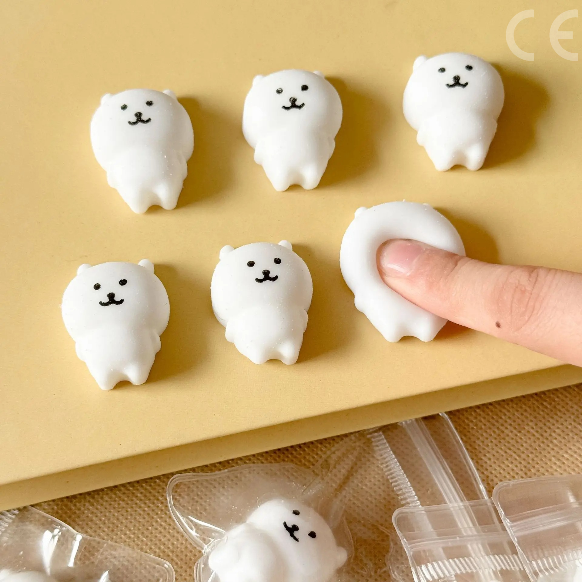 AliExpress 6pcs Self deprecating Bear Pinch Fun Bear Pinch Cute Expression Stress Relieving Toy Little Nose Ga Cute Children's Prize