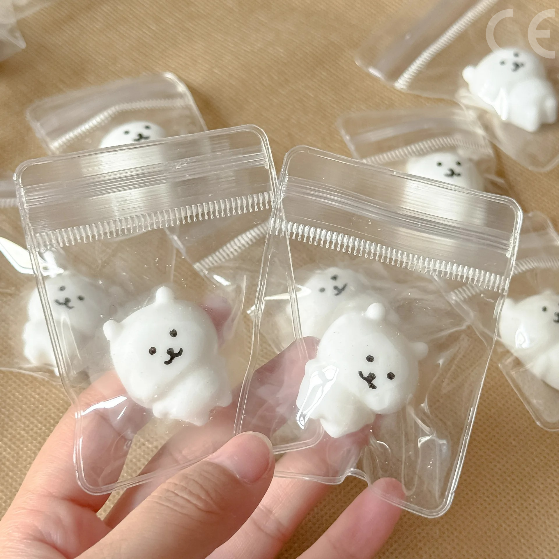 AliExpress 6pcs Self deprecating Bear Pinch Fun Bear Pinch Cute Expression Stress Relieving Toy Little Nose Ga Cute Children's Prize, view 5