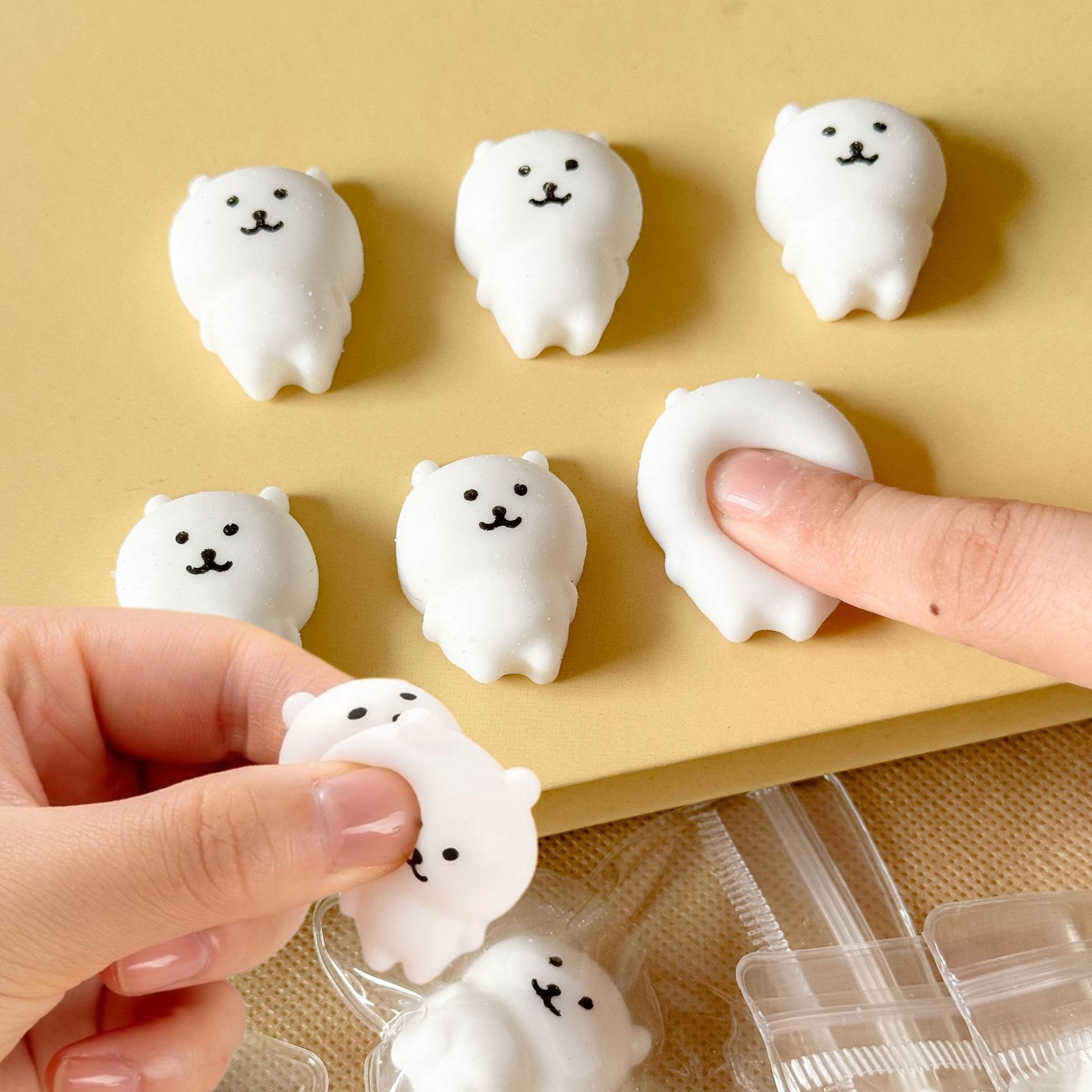 AliExpress 6pcs Self Deprecating Bear Pinch Fun Toy - Cute Expression Stress Relieving Little Nose Ga Children's Prize For Kids