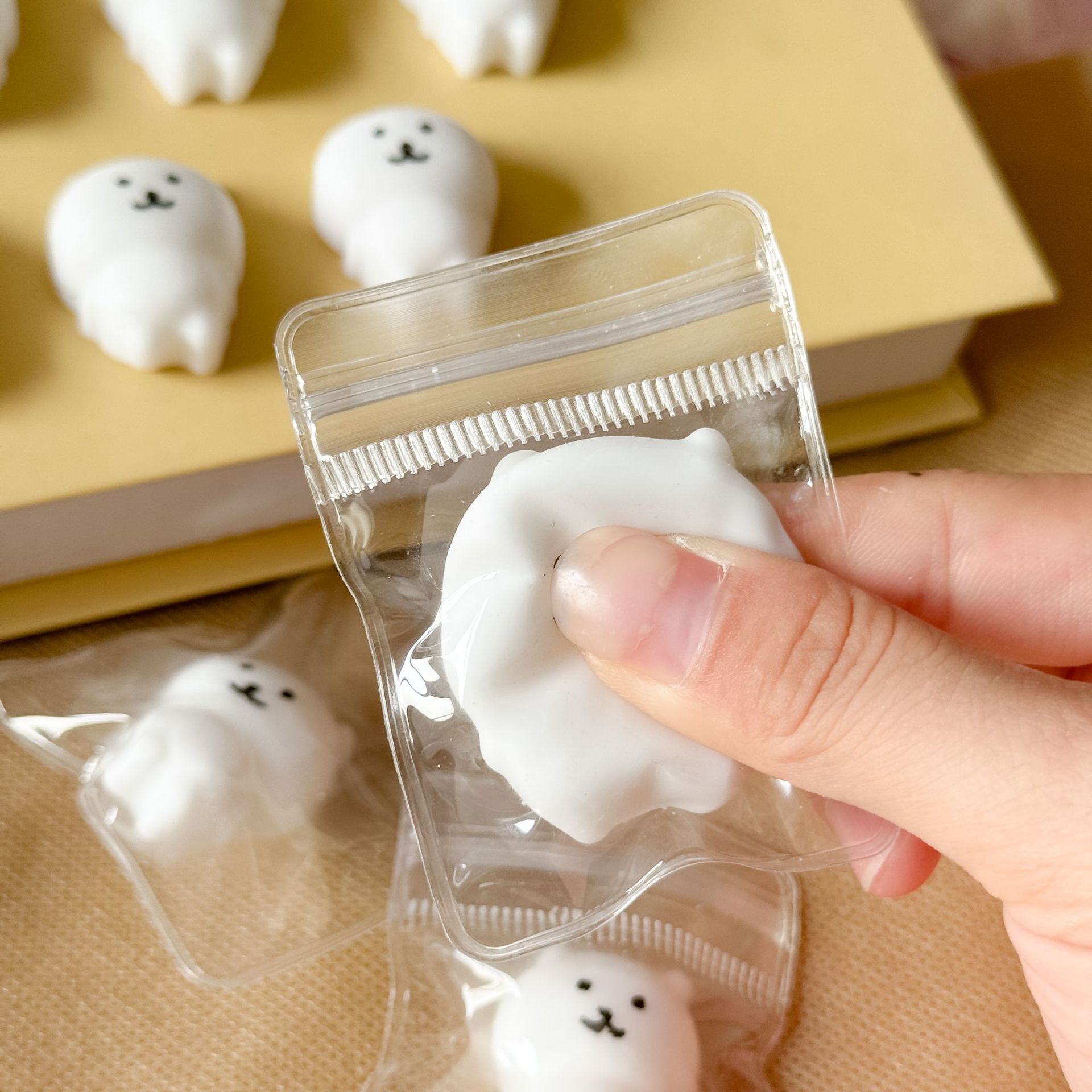 AliExpress 6pcs Self Deprecating Bear Pinch Fun Toy - Cute Expression Stress Relieving Little Nose Ga Children's Prize For Kids, view 5