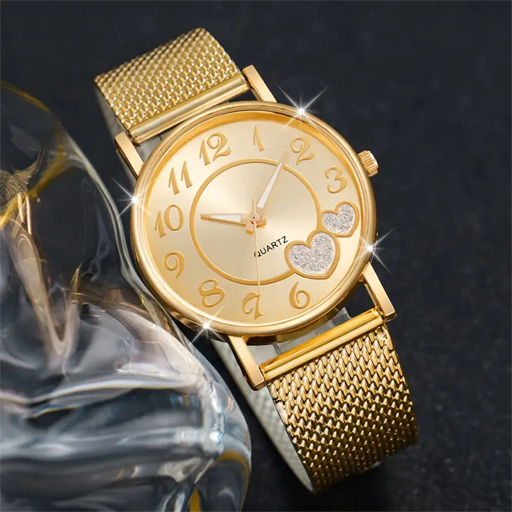 AliExpress 6-Piece Heart Butterfly Women's Watch Jewelry Set, view 3