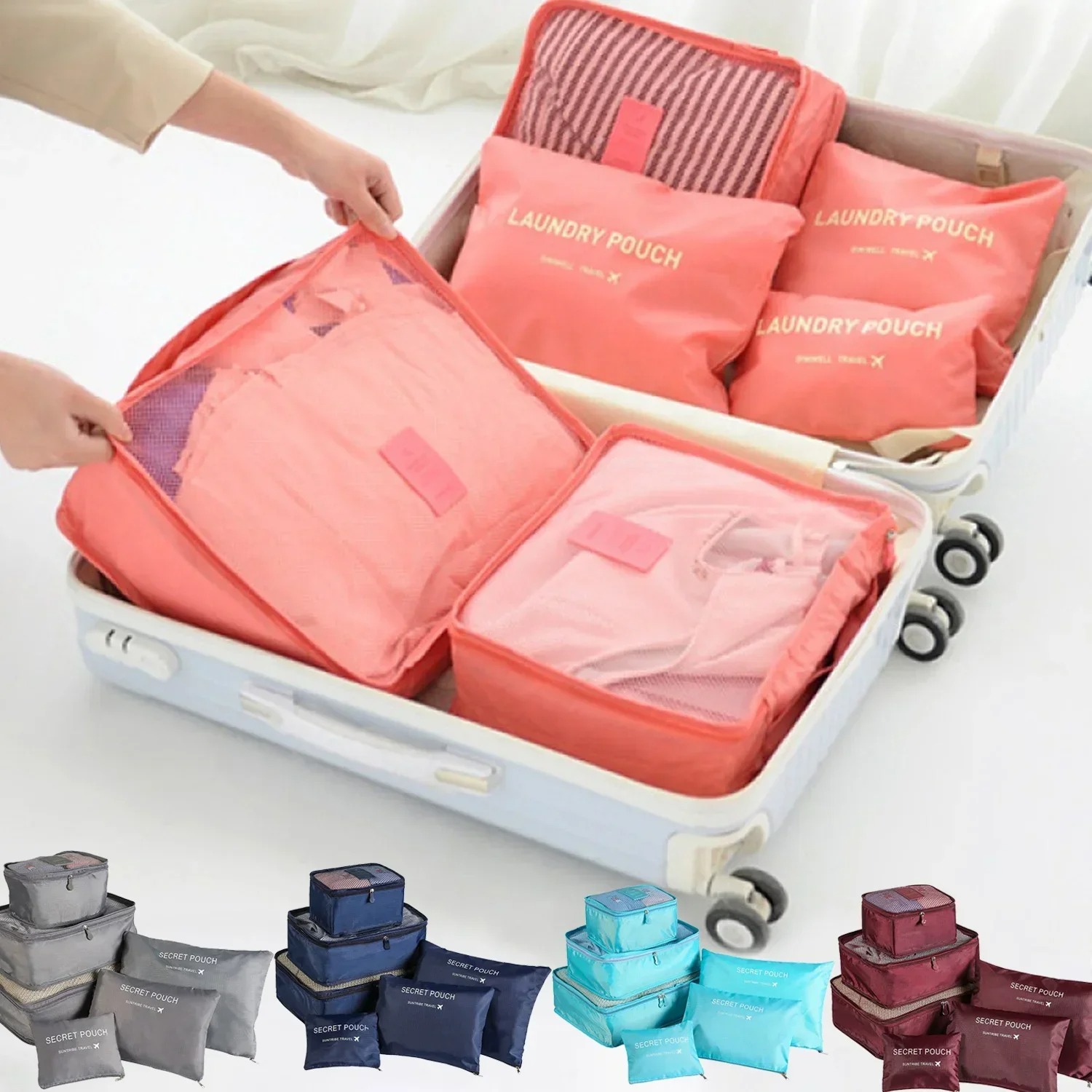 AliExpress Travel Packing Storage Bags for Suitcases (6-Piece)