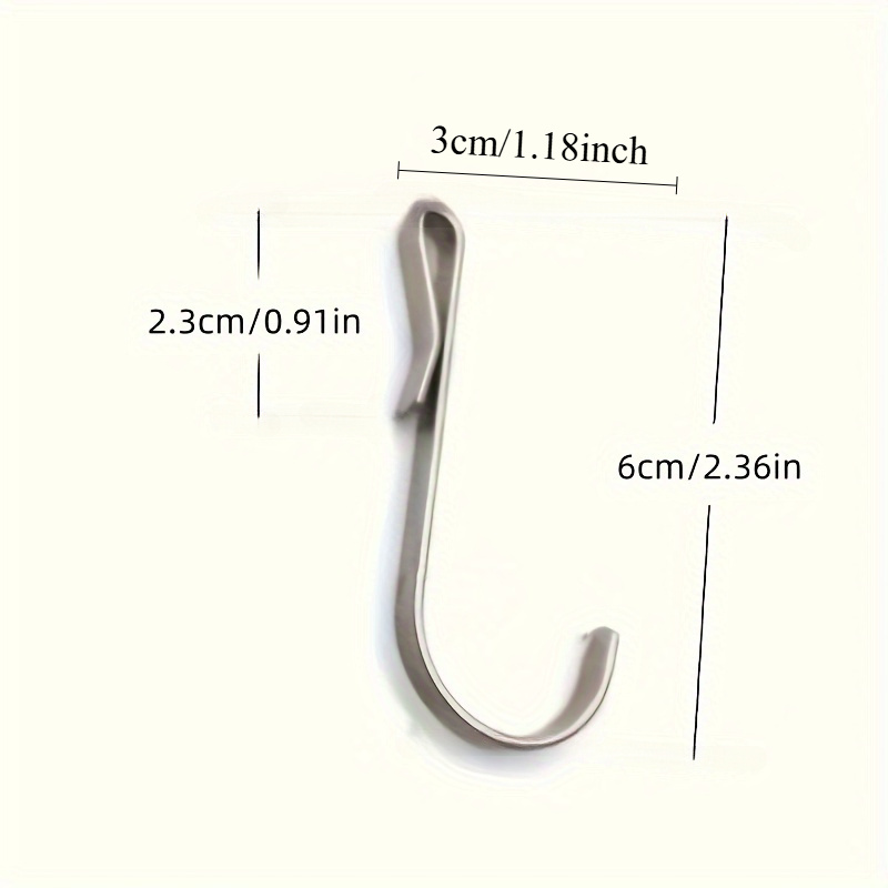 AliExpress Snap-On J-Hook Clips for Wire Shelving (6-Pack), view 2