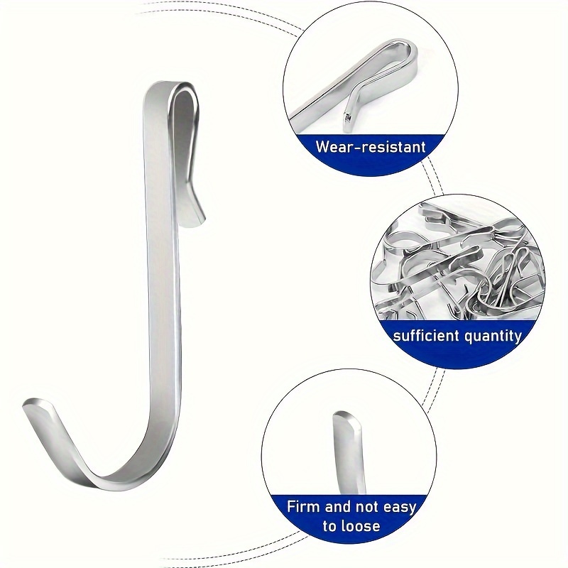 AliExpress Snap-On J-Hook Clips for Wire Shelving (6-Pack), view 3