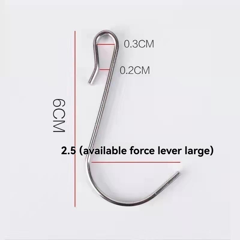AliExpress Snap-On J-Hook Clips for Wire Shelving (6-Pack), view 6