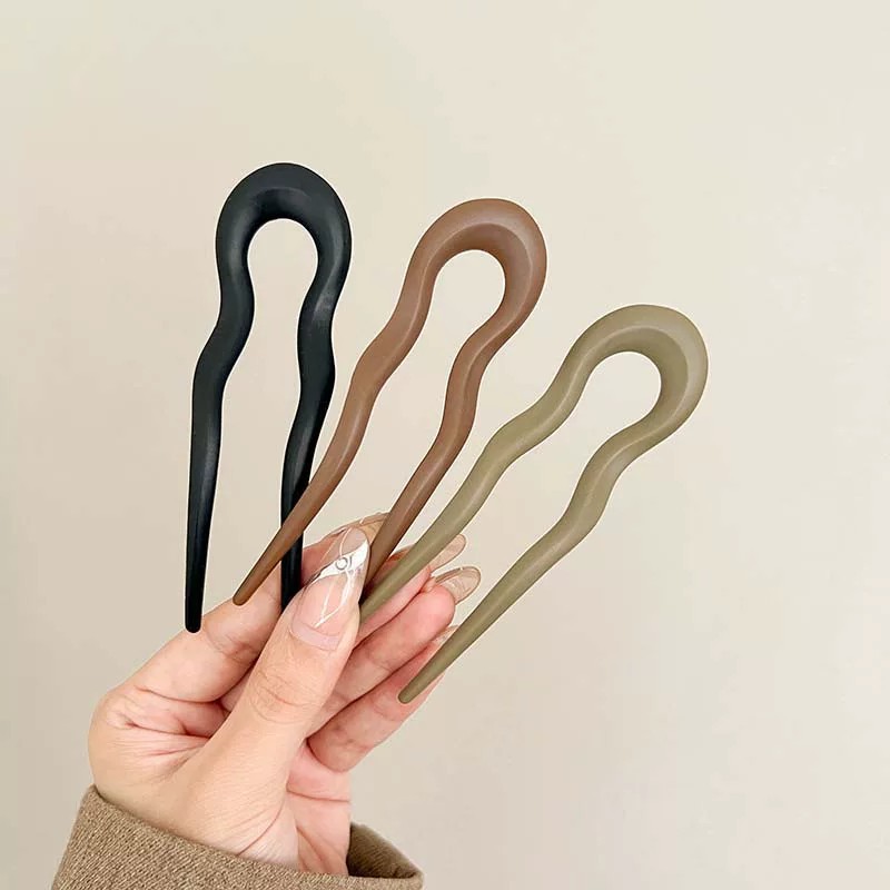 AliExpress Matte Geometric U-Shaped Hair Forks (6-Piece Set), view 4