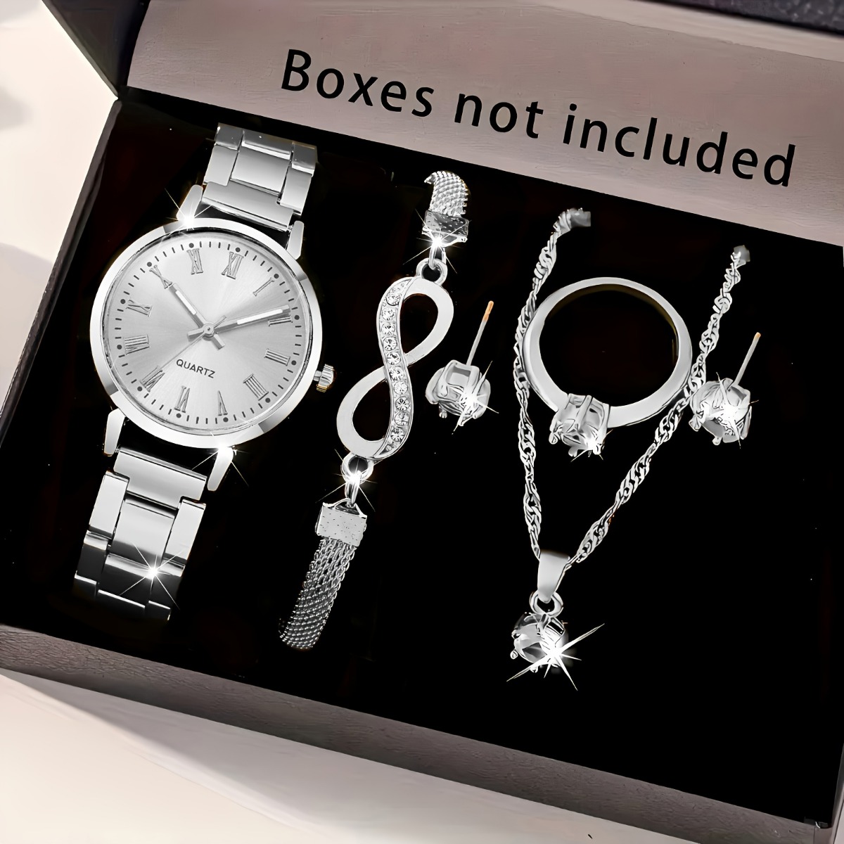 AliExpress Women's Watch and Infinity Jewelry Set (6-Piece), view 4