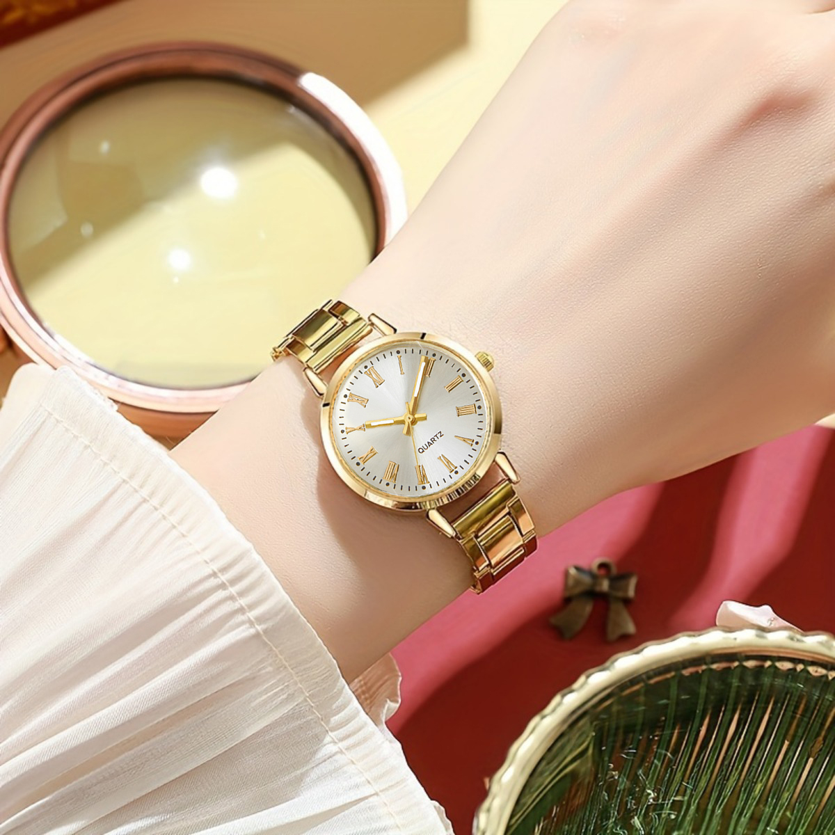 AliExpress 6-Piece Quartz Watch and Crystal Jewelry Set, view 6
