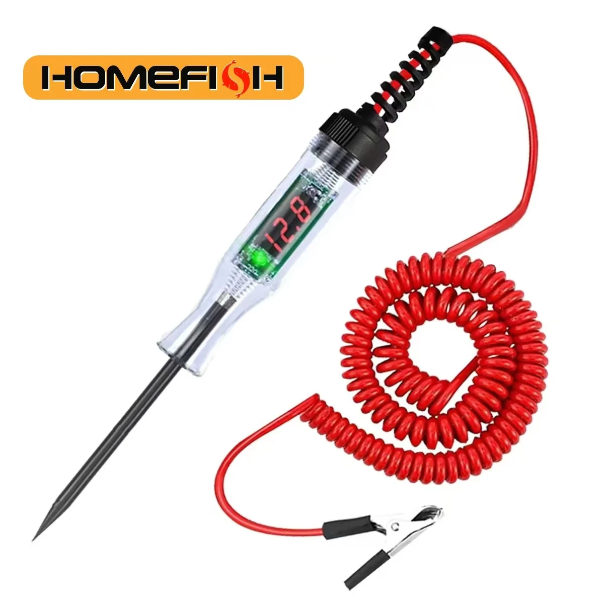 AliExpress 6V 12V 24V Car Truck Voltage Circuit Tester Pen, 5V-90V Digital Display Auto Test Light Probe for Automotive, view 2