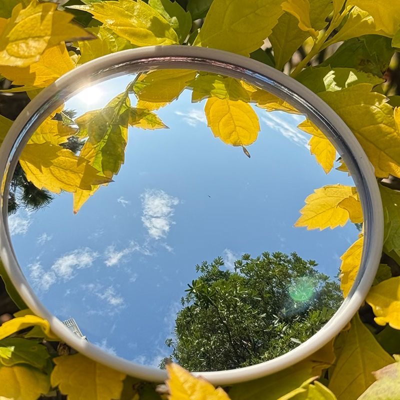 AliExpress 7.5cm/9.5cm Mini Round Mirror Travel Selfie Mirrors Portable Convex Wide-angle Spherical Mirror for IPhone Samsung Vlogging, view 5