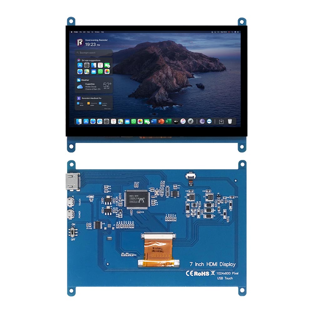 AliExpress 7-Inch Raspberry Pi IPS Touchscreen Monitor, view 2