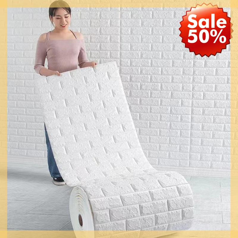 AliExpress 3D Foam Brick Wallpaper Roll (70cm x 2m)
