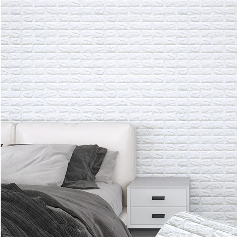 AliExpress 3D Foam Brick Wallpaper Roll (70cm x 2m), view 2