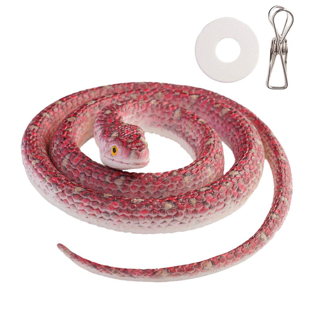 AliExpress 70cm Fake Large Rubber Snake With Line Simulation Prank Toy Realistic Lifelike Scare Prank Gag Gift Joke Toys For Kids Y2W4, view 6
