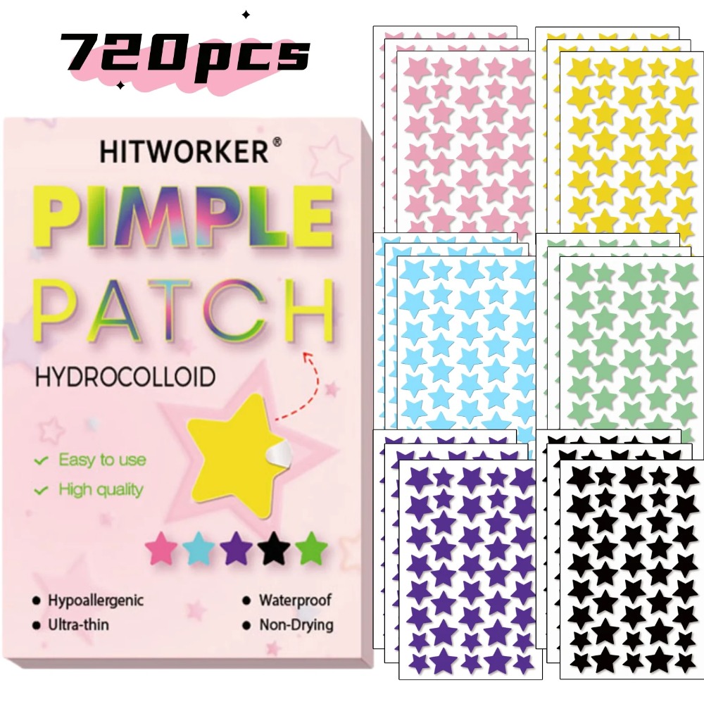 AliExpress Star-Shaped Hydrocolloid Pimple Patches (720-Pack)