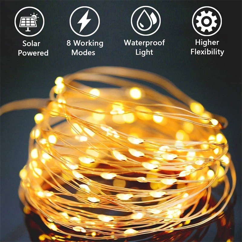 AliExpress Solar LED Fairy String Lights (7m to 32m), view 2