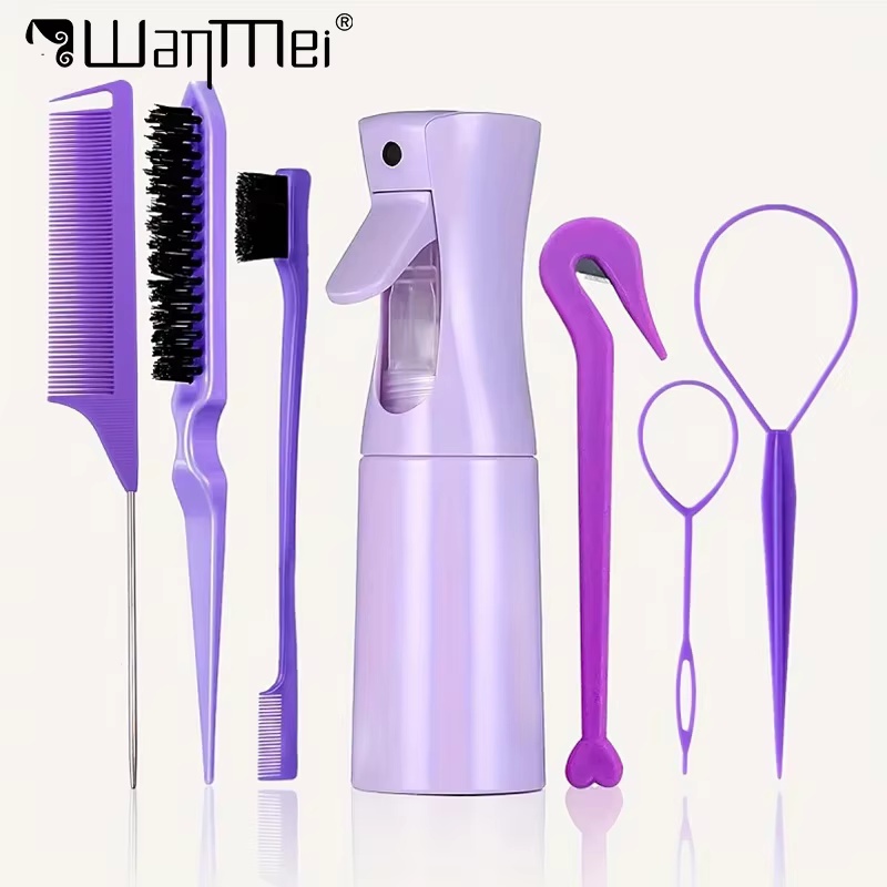 AliExpress 7-Piece Hairdressing Comb and Brush Set