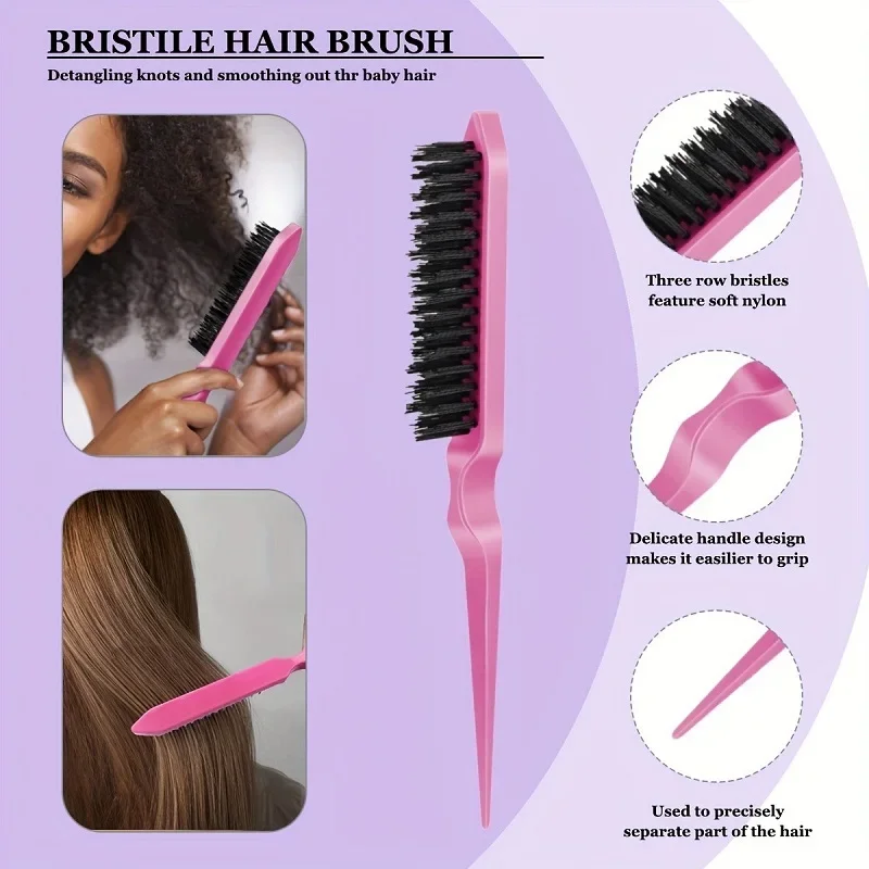 AliExpress 7-Piece Hairdressing Comb and Brush Set, view 3