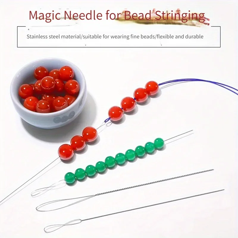 AliExpress 7-Piece Stainless Steel Beading Needle Set, view 2