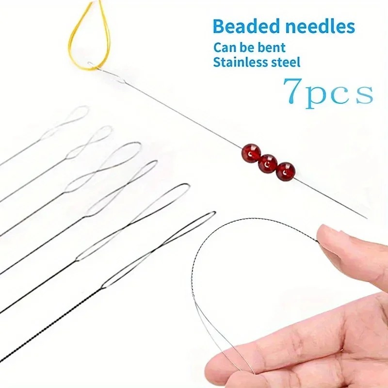 AliExpress 7-Piece Stainless Steel Beading Needle Set