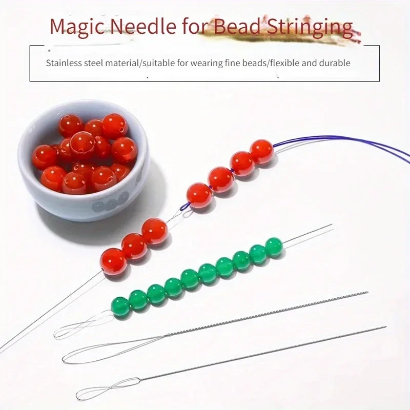 AliExpress 7-Piece Stainless Steel Beading Needle Set, view 2