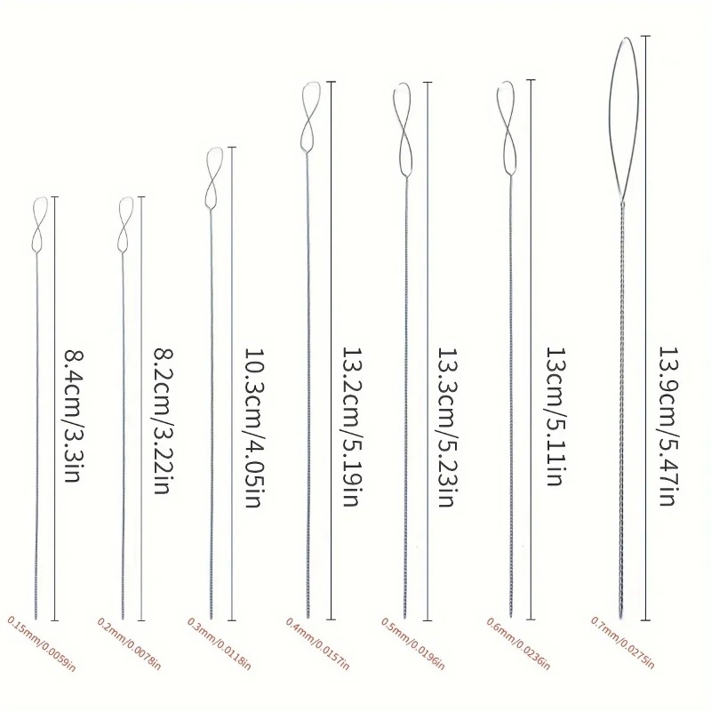 AliExpress 7-Piece Stainless Steel Beading Needle Set, view 3
