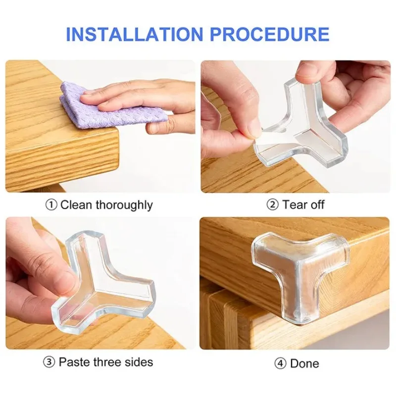 AliExpress 8/16Pc Upgraded Corner Protector Baby Safety Silicone Corner Guards and Edges Widened Thickened Furniture Table Corner Protector, view 6