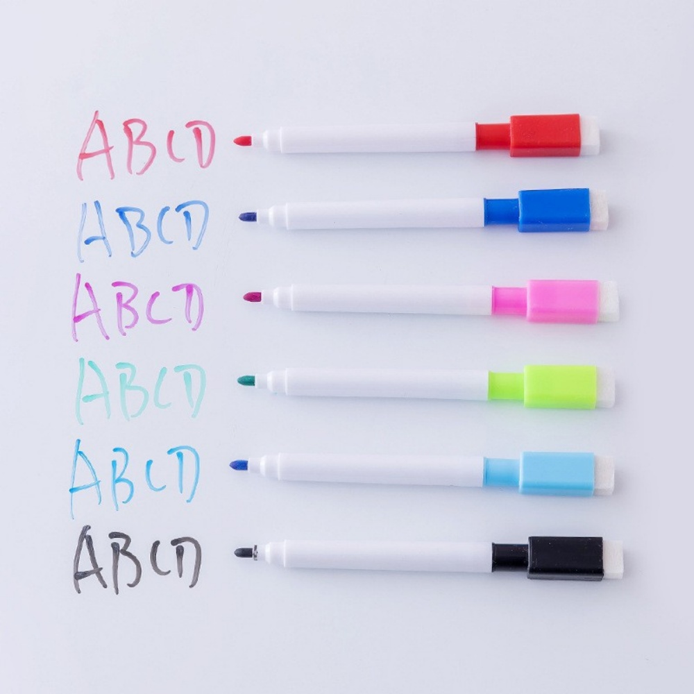 AliExpress 8 Colors Erasable Whiteboard Markers with Eraser, Safe Kids Graffiti Pens for Home School, view 5
