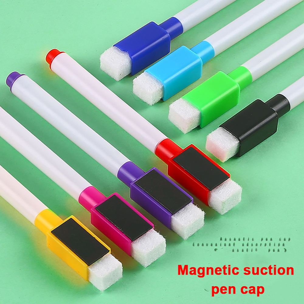 AliExpress 8 Colors Whiteboard Pens Set Bullet Tip Small Size Magnetic No Magnetic Whiteboard Dry Erase Markers Kids Graffiti Drawing Pen, view 2