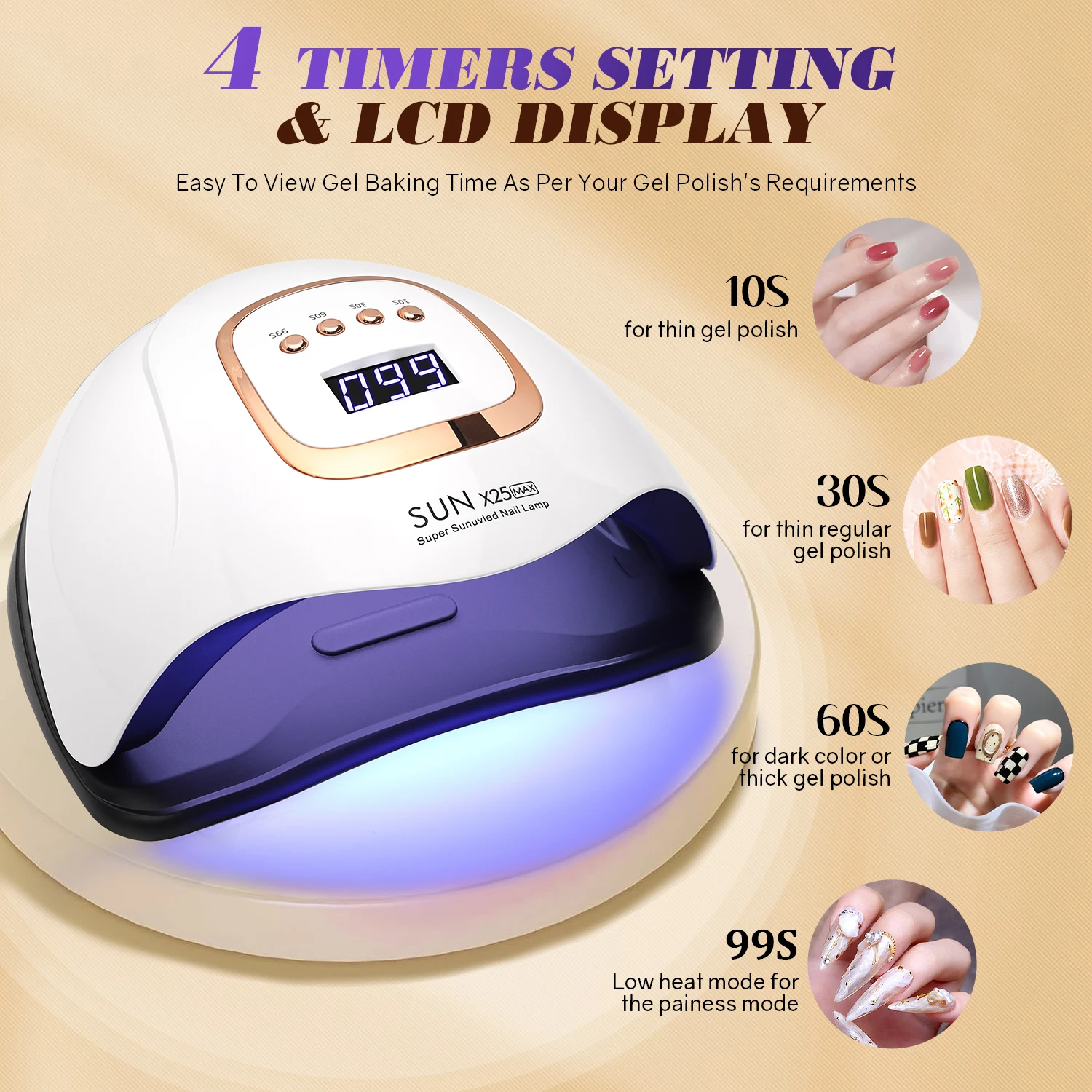 AliExpress 81-LED Auto-Sensor Gel Nail Lamp, view 4