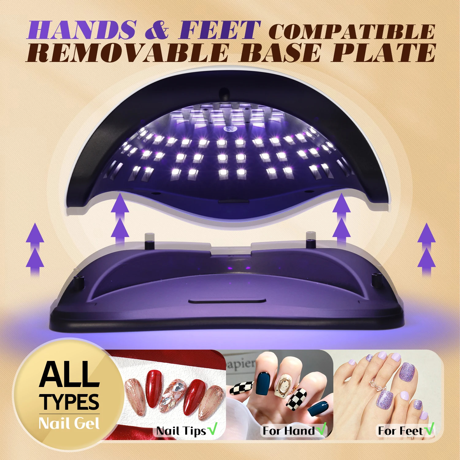 AliExpress 81-LED Auto-Sensor Gel Nail Lamp, view 5