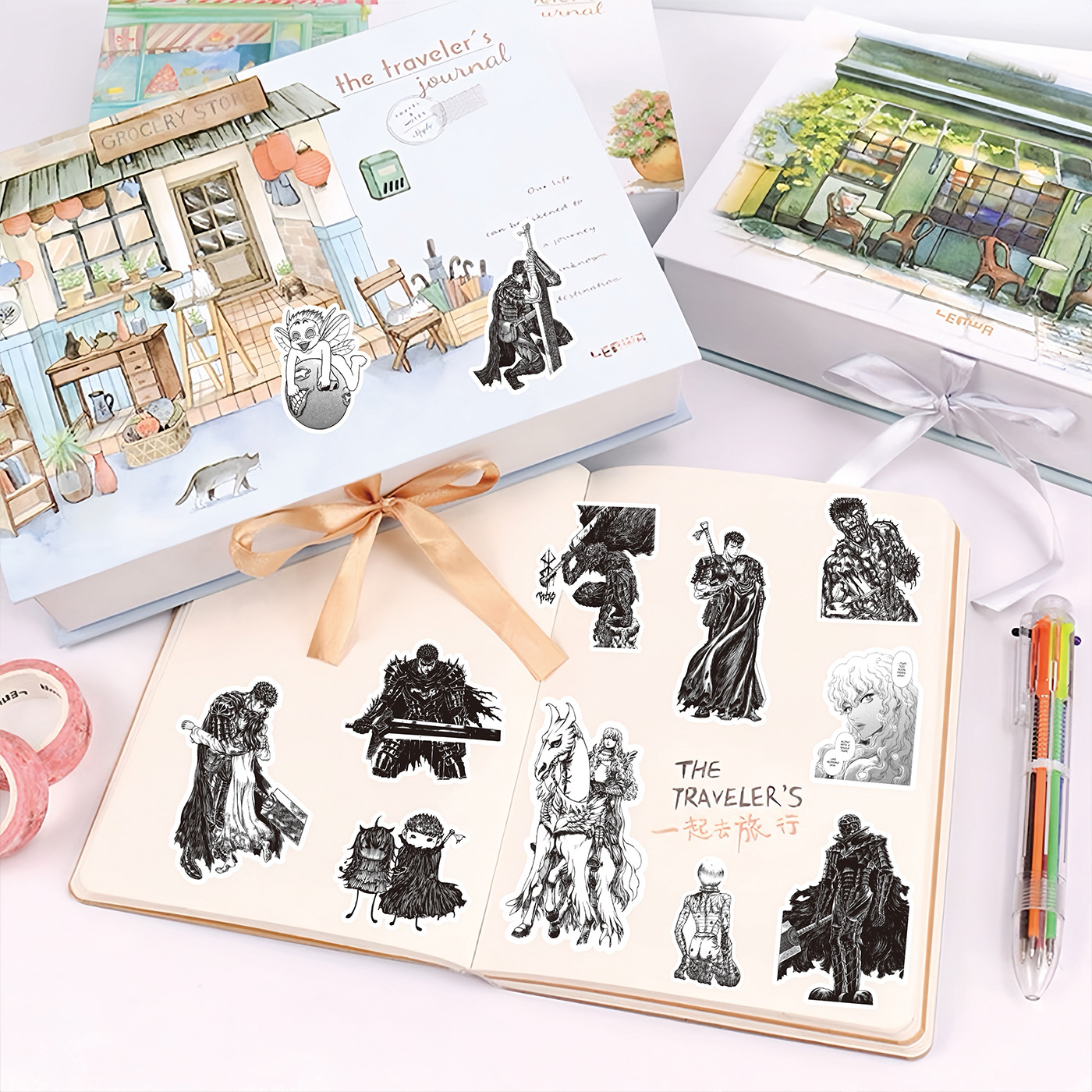 AliExpress 82PCS Berserk Guts Casca Cartoon Stickers Guts DIY Diary Phone Case Handmade Scrapbook Aesthetic Stickers, view 5