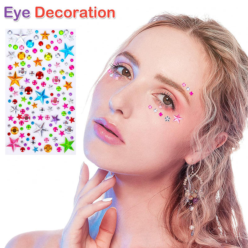 AliExpress 880-Piece Self-Adhesive Acrylic Gem Stickers, view 6