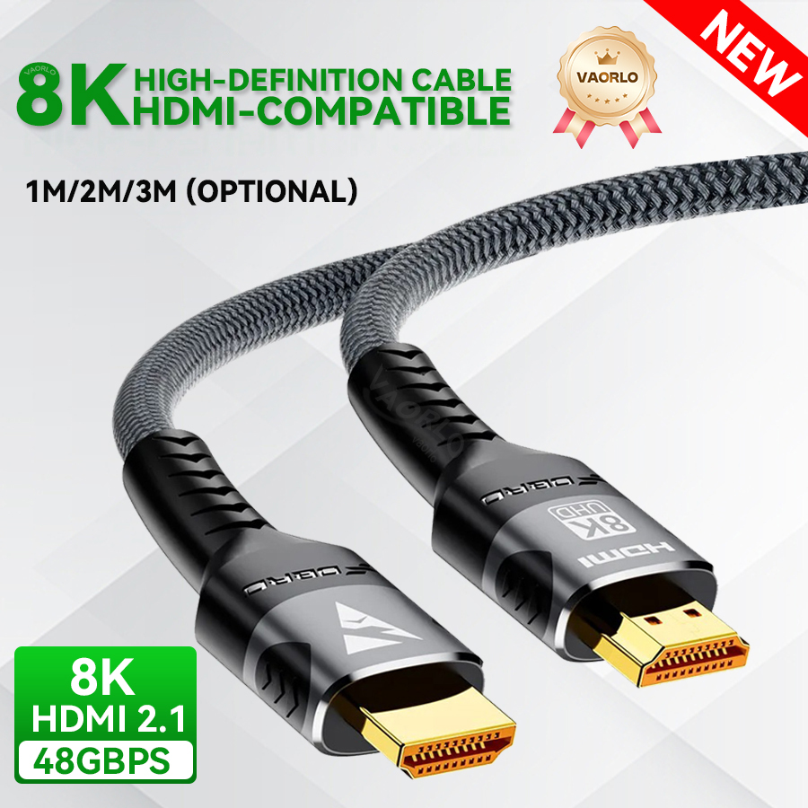 AliExpress 8K HDMI-Compatible Cable 4K@120Hz 8K@60Hz HDMI 2.1 Cable 48Gbps Adapter For RTX 3080 EARC HDR Video Cable PC Laptop TV Box PS5