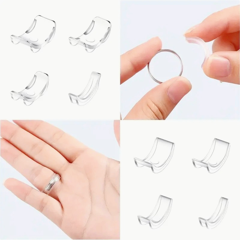 AliExpress 8-Piece Transparent Ring Size Adjuster Set, view 2