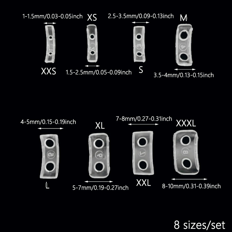 AliExpress 8-Piece Transparent Ring Size Adjuster Set, view 6