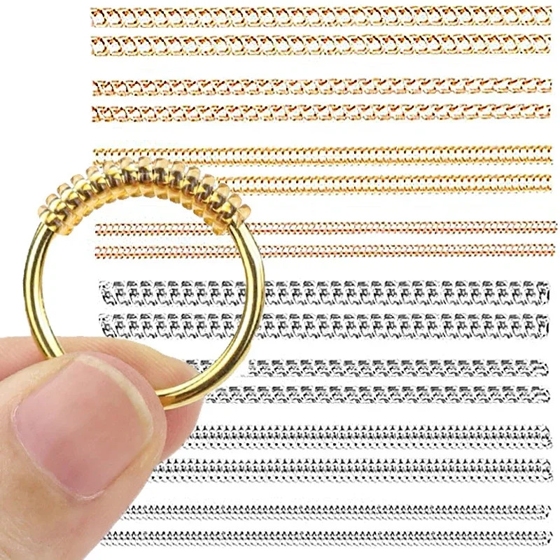 AliExpress 8-Piece Invisible Silicone Ring Size Adjuster Set