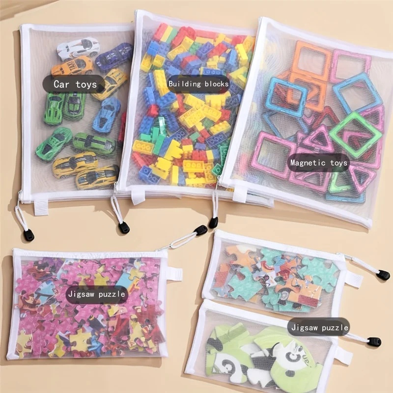 AliExpress Clear Zipper Mesh Travel Pouches (8-Piece Set), view 2