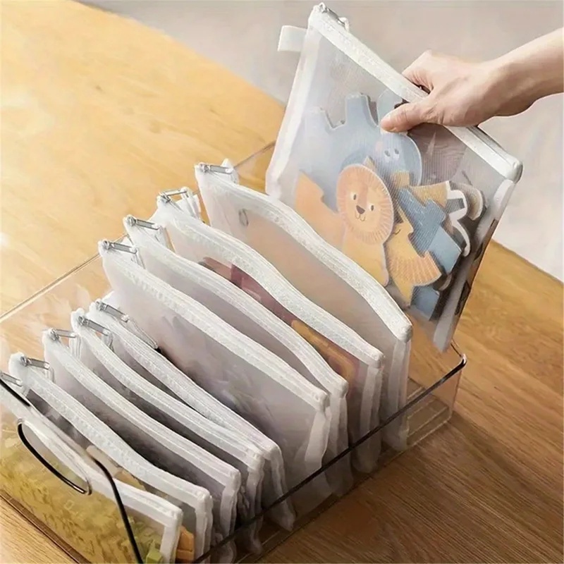 AliExpress Clear Zipper Mesh Travel Pouches (8-Piece Set), view 6