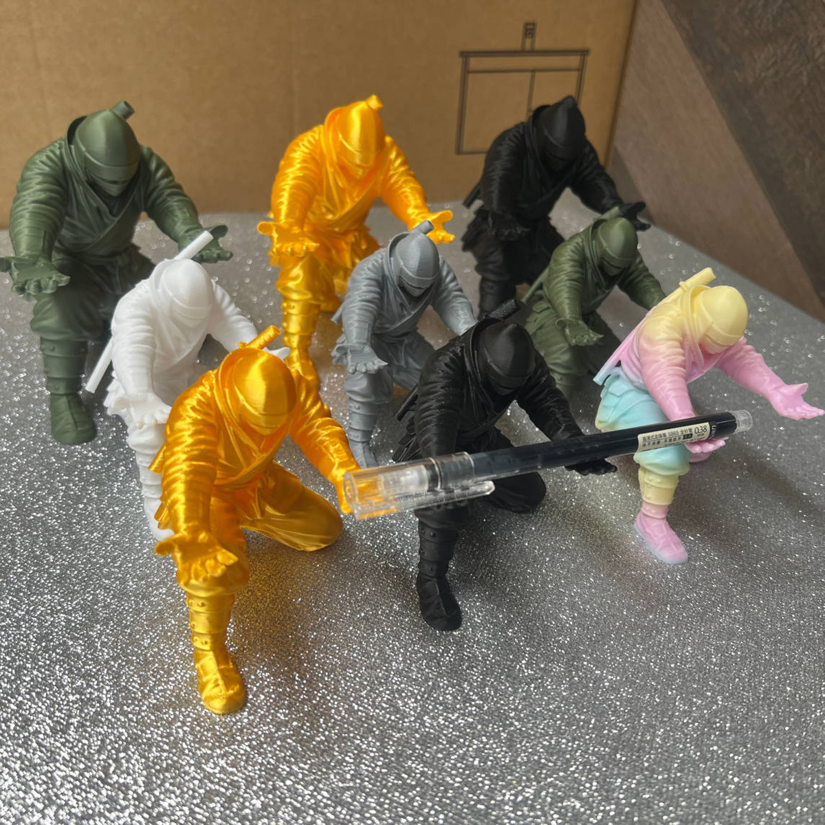 AliExpress 3D-Printed Ninja Pen Holder (9 cm), view 3