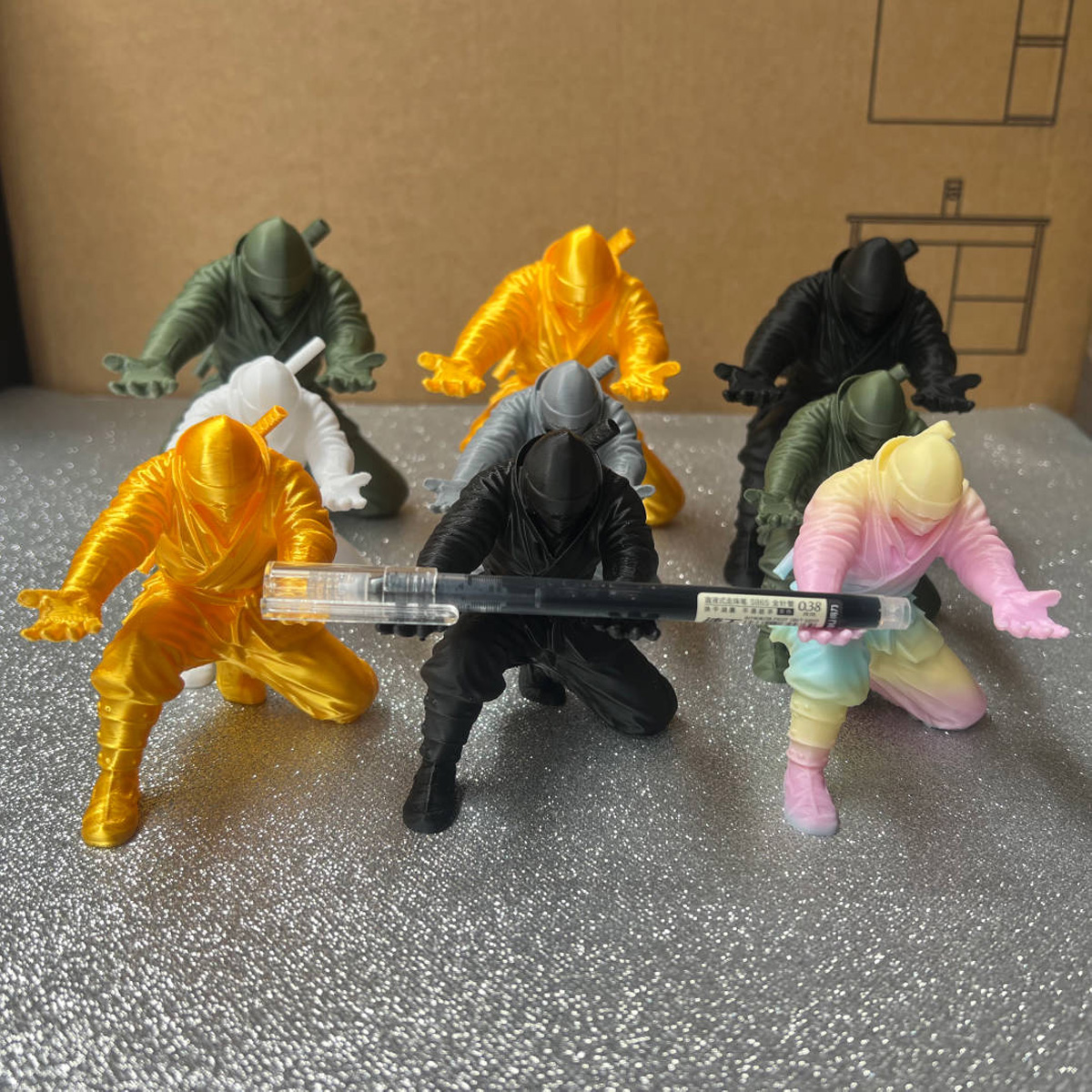 AliExpress 3D-Printed Ninja Pen Holder (9 cm), view 4
