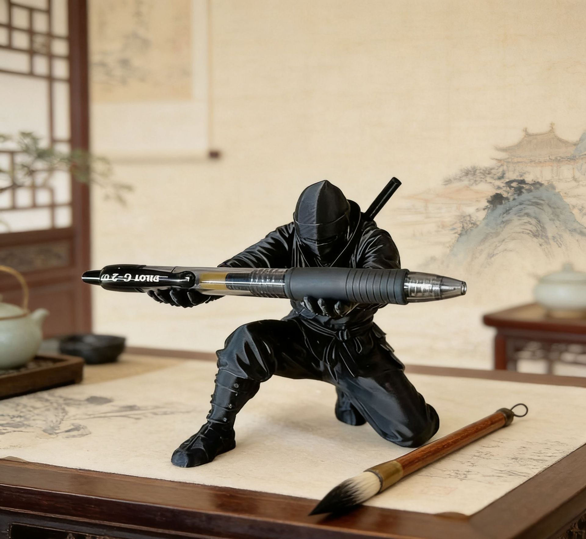 AliExpress 3D-Printed Ninja Pen Holder (9 cm), view 5