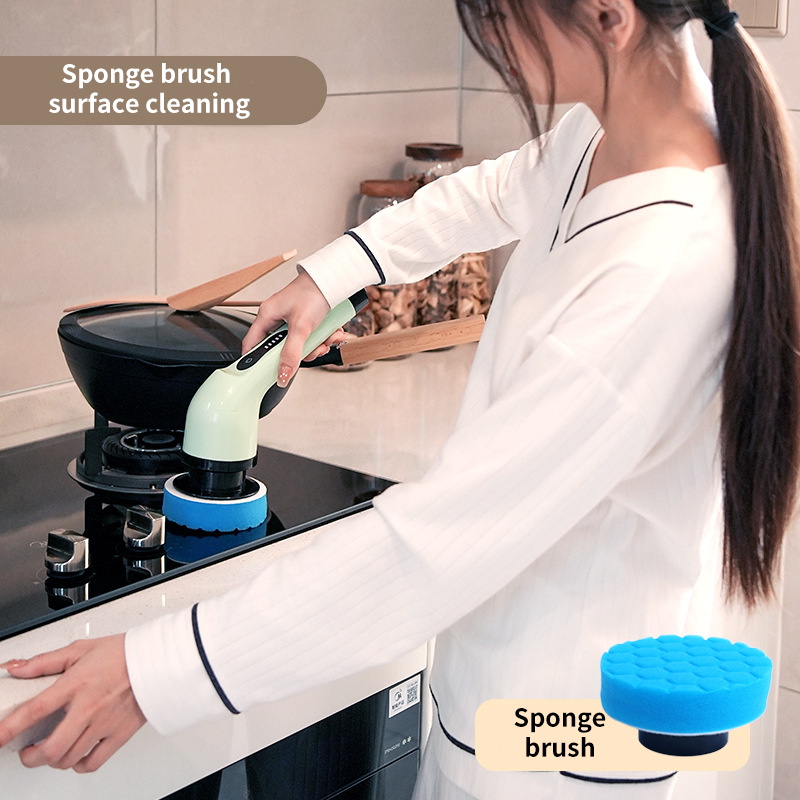 AliExpress 9-in-1 Electric Spin Cleaning Brush Set, view 3