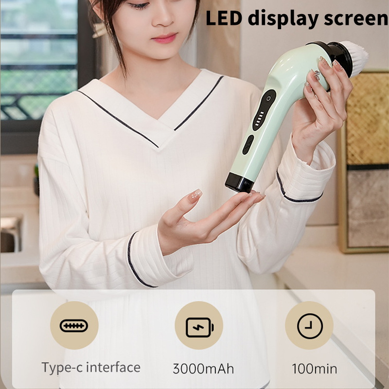 AliExpress 9-in-1 Electric Spin Cleaning Brush Set, view 4