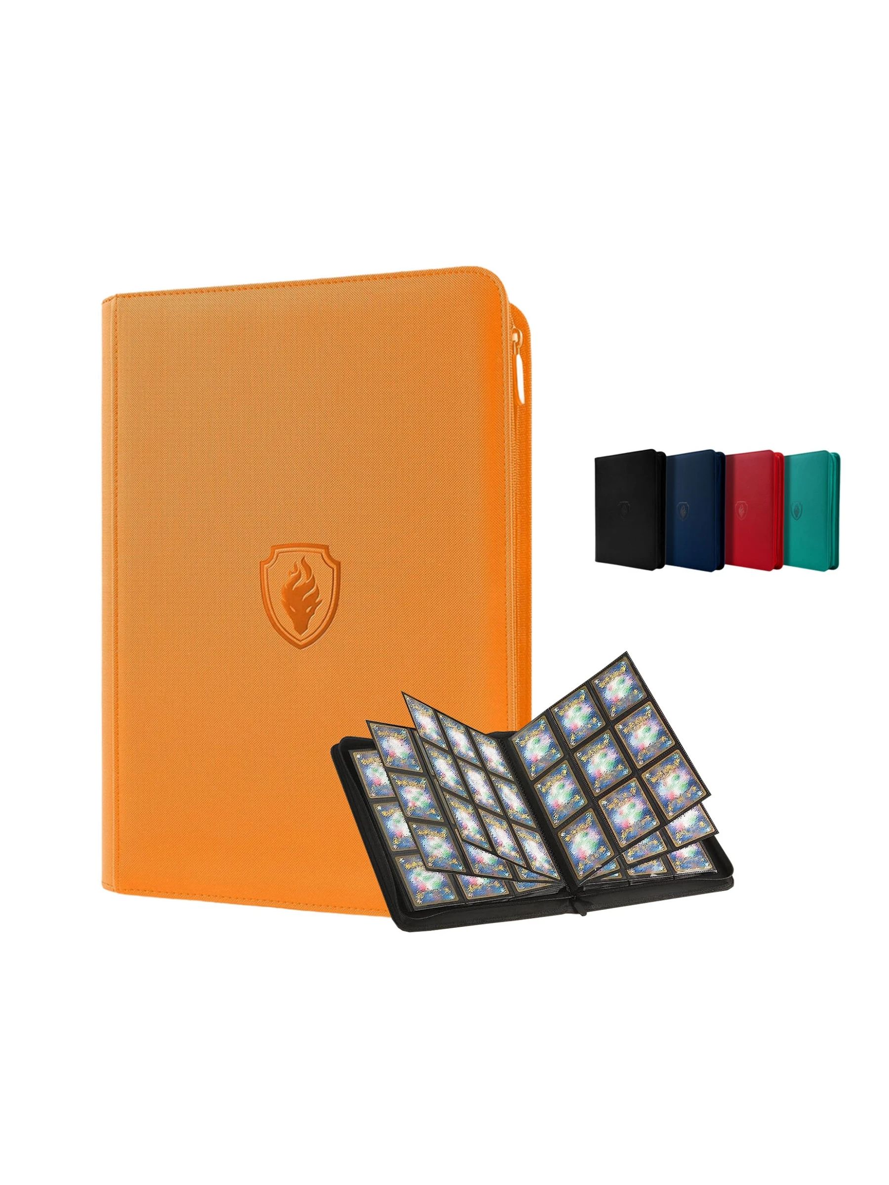 AliExpress 9 Pocket Zipper Card Binder, 360 Trading Card Holder Book, Premium PU Cover Zip Binder for Cards, Durable Side Loading Card