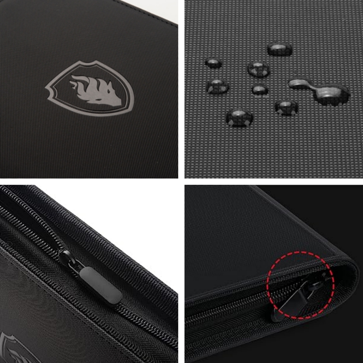 AliExpress 9 Pocket Zipper Card Binder, 360 Trading Card Holder Book, Premium PU Cover Zip Binder for Cards, Durable Side Loading Card, view 6