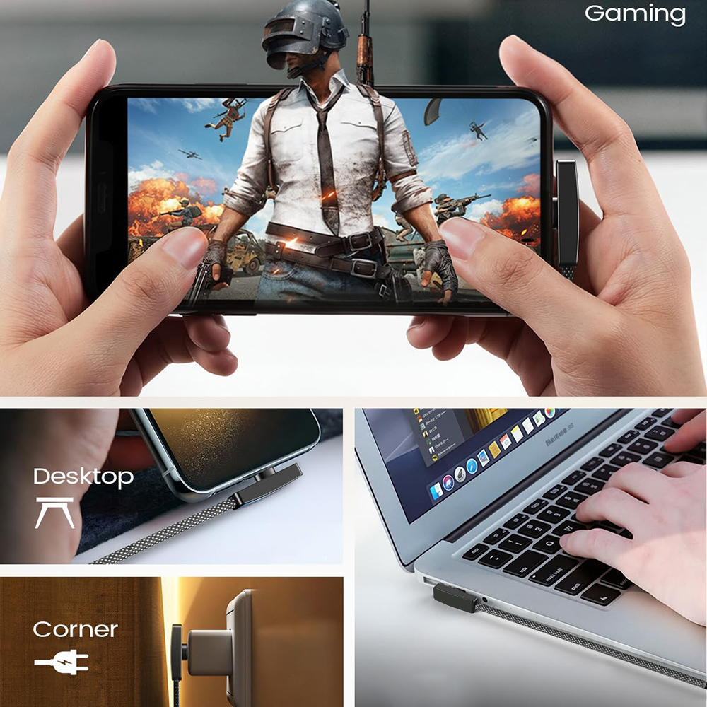 AliExpress 90-Degree Right-Angle USB-C Cable (100W), view 2