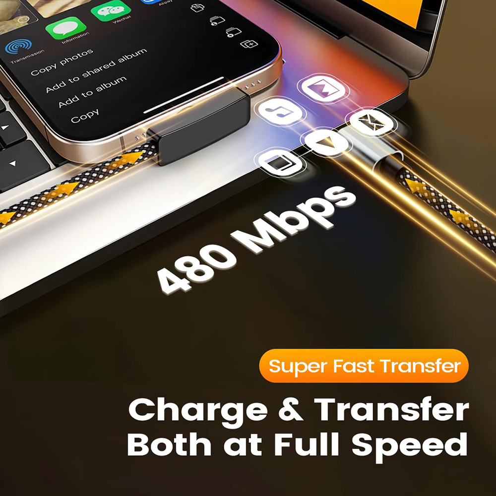 AliExpress 90-Degree Right-Angle USB-C Cable (100W), view 3