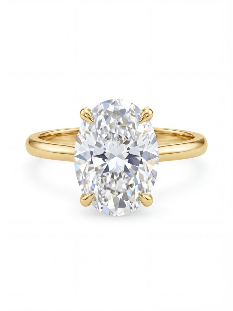AliExpress 925 Silver Oval Zircon Cocktail Ring for Women, view 5